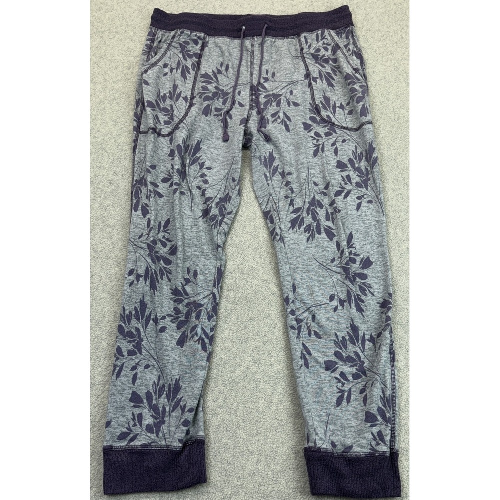 Karen Neuburger Live Love Lounge Womens Lounge Pants Gray Navy Blue Floral XL
